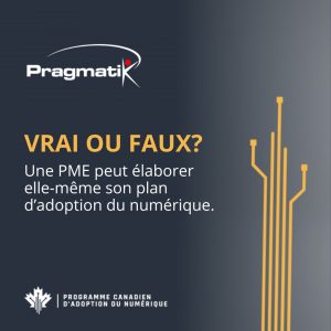 VRAI ou FAUX ? Une PME peut élaborer elle-même son plan d’adoption du numérique